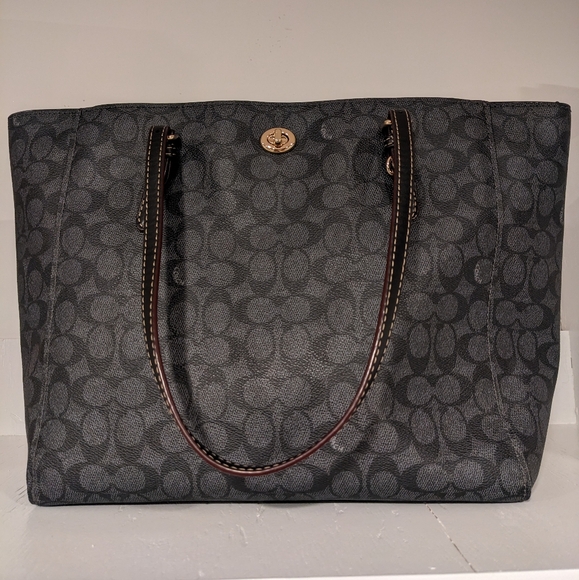Coach Black Tote - Picture 1 of 8